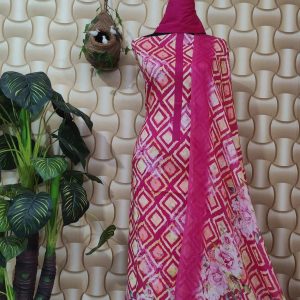 Unstitch 100% Cotton Three Piece