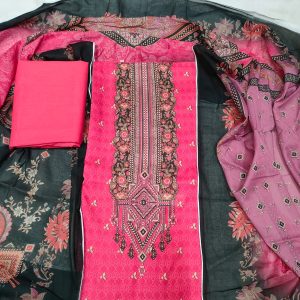 Unstitch 100% Cotton Three Piece