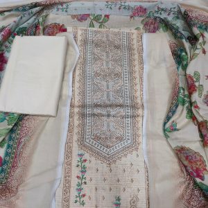 Unstitch 100% Cotton Three Piece