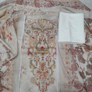 Unstitch Cotton Three Piece